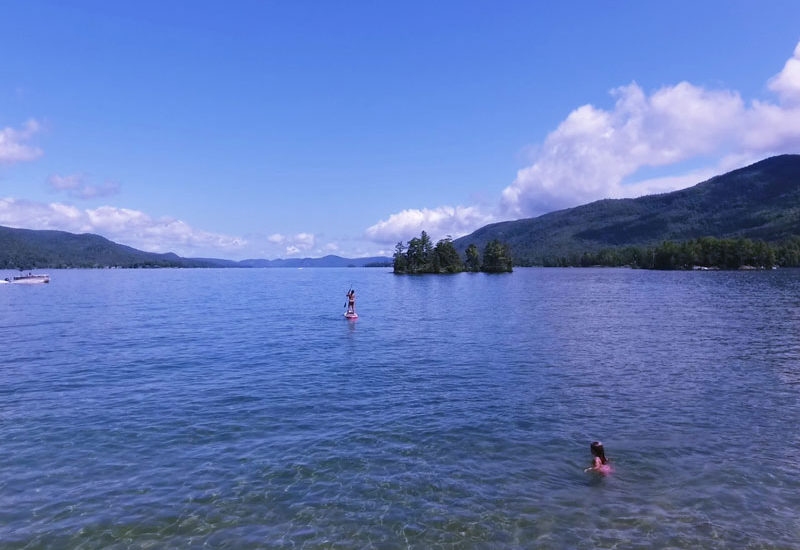 Paddle Boarding on Lake George