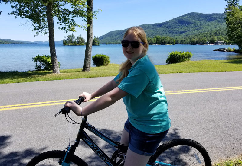 Girl on Bicycle