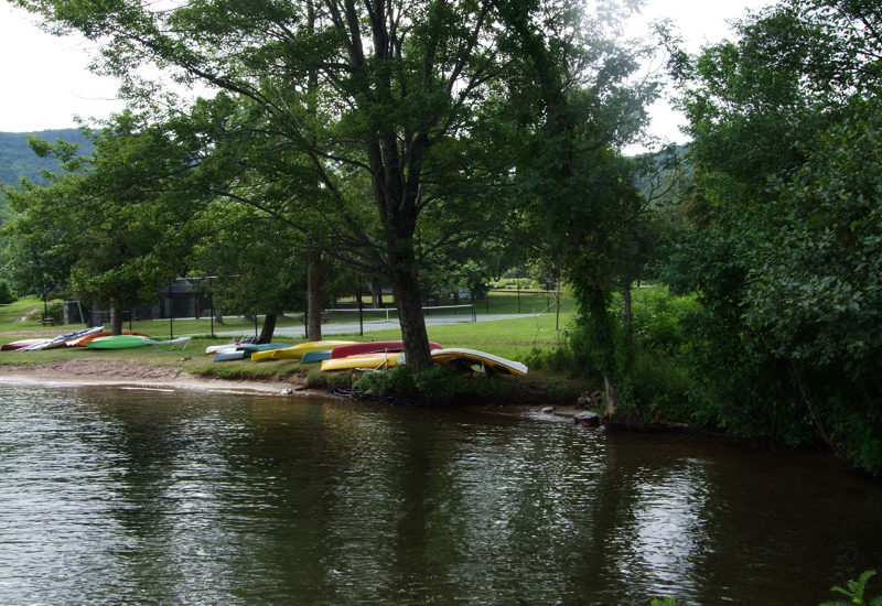 Kayaks On the Shoreline