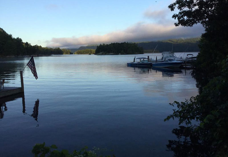 Boats on Lake George