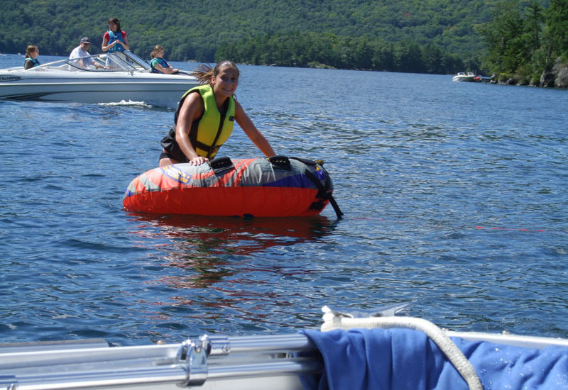 Tubing on Lake George