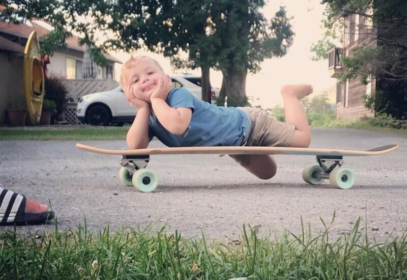 Child on Skateboard